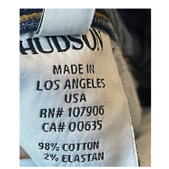Hudson size 26 straight leg jeans made in California USA - Picture 8 of 11